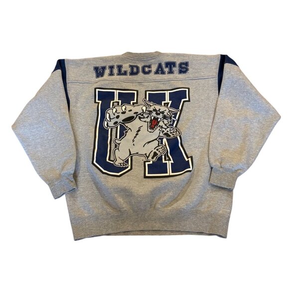 Vintage Galt Sand Kentucky Wildcats Double Sided Crewneck Sweatshirt Men's XL - Picture 1 of 9
